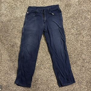 Carhartt 32 x 30 Straight Cut Navy Pants